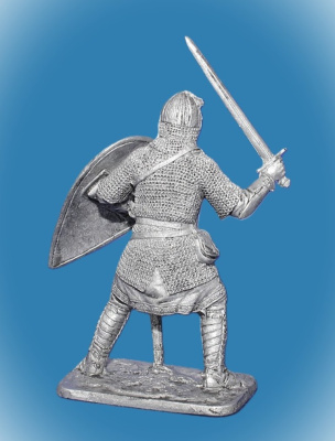 Картинка 275. Оловянный солдатик Русский воин-дружинник, 13 в., 54 мм  от магазина Масштаб