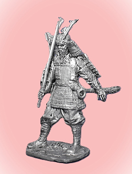 Картинка 117. Оловянный солдатик Самурай 12в, 54мм  от магазина Масштаб