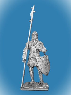 Картинка 134. Оловянный солдатик Французский городской ополченец, 1370 г., 54мм  от магазина Масштаб