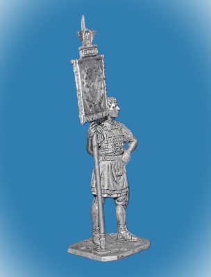 Картинка 272. Оловянный солдатик Римский знаменосец, 1-2 век н.з.., 54 мм  от магазина Масштаб