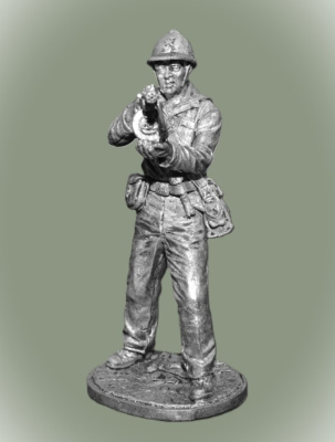Картинка WWII-086 Оловянная фигура Краснофлотец-автоматчик, Ленинрадский фронт, 1941г. СССР,  54мм  от магазина Масштаб