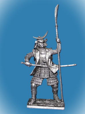 Картинка 123. Оловянный солдатик Самурай, 1600 год, 54мм  от магазина Масштаб