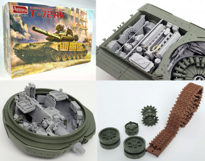 Amusing Hobby 35th scale T-72AV Full Interior Cover (1)