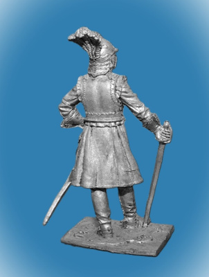 Картинка 239. Оловянный солдатик Офицер драгунских полков, 1698-1704гг. Россия, 54мм  от магазина Масштаб
