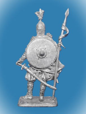 Картинка 335 Оловянный солдатик Знатный дружинник-конник. Русь, 10 век, 54 мм  от магазина Масштаб