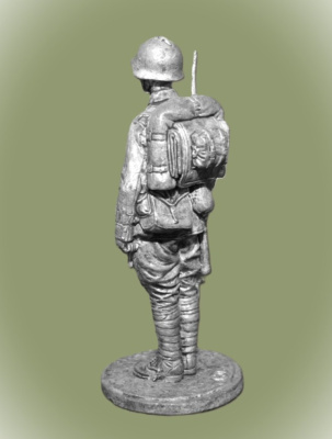 Картинка WWII-022 Оловянная миниатюра Пехотинец РККА, 1939 год. СССР  54 мм.  от магазина Масштаб