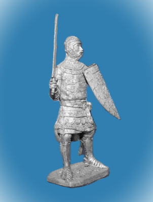 Картинка 096. Оловянный солдатик Джон Плантагенет, граф Корнуолл. Англия, 1316-36 гг., 54мм  от магазина Масштаб