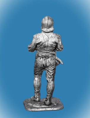 Картинка 251. Оловянный солдатик Артиллерист с ядром, 16 в, 54мм  от магазина Масштаб