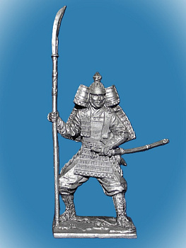 Картинка 184. Оловянный солдатик Самурай, 11-13 в, 54мм  от магазина Масштаб