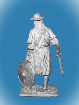 Картинка 015. Оловянный солдатик Немецкий пехотинец, 14 век  от магазина Масштаб