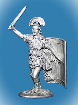 Картинка 001. Оловянный солдатик Центурион II легиона Августа. Рим, 1 век н.э.  от магазина Масштаб