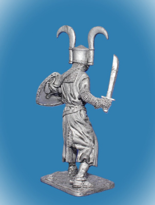 Картинка 327. Оловянный солдатик Генрих фон Теттинген, 13 век, 54 мм  от магазина Масштаб