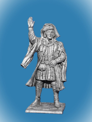 Картинка 248. Оловянный солдатик Артиллерийский мастер. Зап. Европа, 15 в, 54мм  от магазина Масштаб