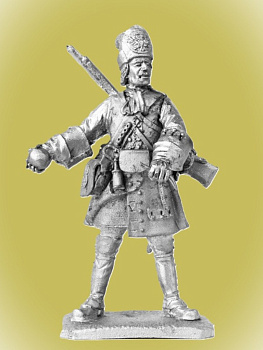 Картинка P-236 Гренадер Бутырского солдатского полка, 1708-1712 г.г., 54мм  от магазина Масштаб