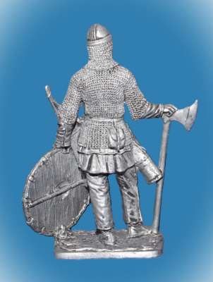 Картинка 334 Оловянный солдатик Воин княжеской дружины. Русь, 10 век, 54 мм  от магазина Масштаб