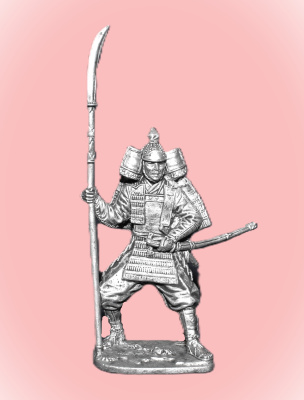 Картинка 184. Оловянный солдатик Самурай, 11-13 в, 54мм  от магазина Масштаб
