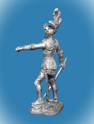 Картинка 164. Оловянный солдатик Немецкий рыцарь, 1500 г., 54мм  от магазина Масштаб
