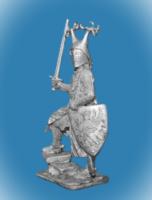 Картинка 315. Оловянный солдатик Генрих фон Фрауберг, 13 век, 54 мм  от магазина Масштаб