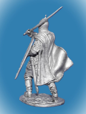 Картинка 277. Оловянный солдатик Рязанский воевода боярин Евпатий Коловрат, 1238 г, 54 мм  от магазина Масштаб