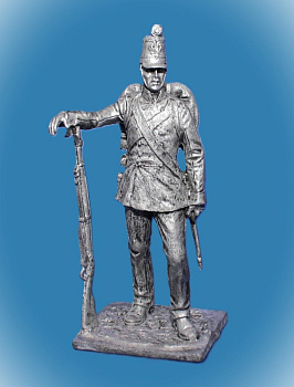 Картинка 125. Оловянный солдатик Рядовой австрийской пехоты, 1859г., 54мм  от магазина Масштаб