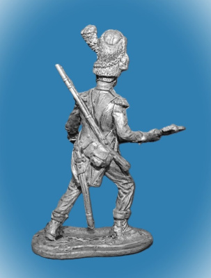 Картинка 047. Оловянный солдатик Сапер линейной пехоты Франция1804-14гг, 54мм  от магазина Масштаб