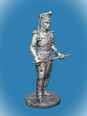 Картинка NAP-045 Оловянный солдатик Обер-офицер армейской пешей артиллерии Россия 1809-14 гг., 54 мм  от магазина Масштаб