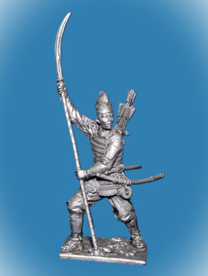 Картинка 173. Оловянный солдатик Асигару. Япония, 15-16 в, 54мм  от магазина Масштаб