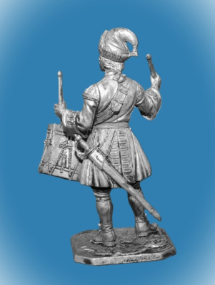 Картинка 281. Оловянный солдатик Барабанщик армии Петра 1, 54 мм  от магазина Масштаб