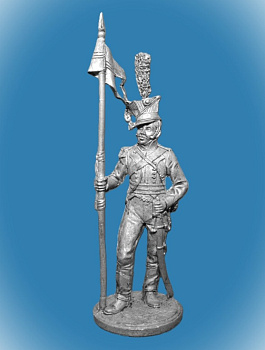 Картинка NAP-008 Оловянный солдатик Рядовой 1-го уланского полка Мерфельдта. Австрия 1805-15 г., 54мм  от магазина Масштаб