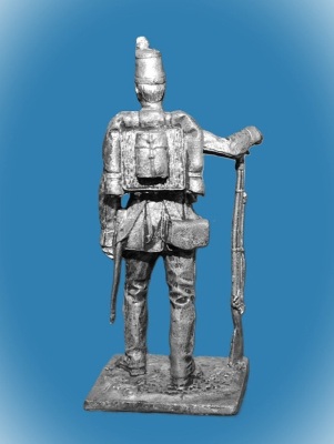 Картинка 125. Оловянный солдатик Рядовой австрийской пехоты, 1859г., 54мм  от магазина Масштаб