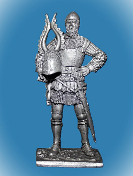 Картинка 165. Оловянный солдатик Европейский рыцарь, конец 14 в, 54мм  от магазина Масштаб