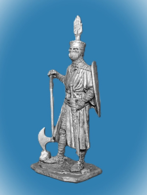 Картинка 195. Оловянный солдатик Германский рыцарь, 1200 г, 54мм  от магазина Масштаб