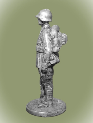 Картинка WWII-022 Оловянная миниатюра Пехотинец РККА, 1939 год. СССР  54 мм.  от магазина Масштаб