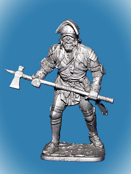 Картинка 287. Оловянный солдатик Средневековый пеший рыцарь, 54 мм  от магазина Масштаб