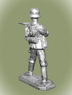 Картинка VNT-02 Оловянный солдатик Немецкий пехотинец с MP-40, 1944-45 гг., 54мм  от магазина Масштаб