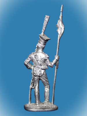 Картинка 059. Оловянный солдатик Рядовой 1-го уланского полка Имп. Гвардии Франция 1809-13гг, 54мм  от магазина Масштаб