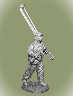 Картинка WWII-053 Автоматчик лыжных батальонов Красной Армии, 1941-44 гг. СССР  54 мм  от магазина Масштаб