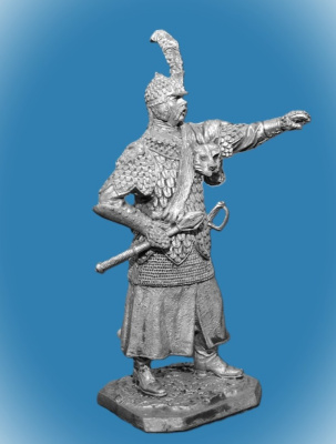 Картинка 150. Оловянный солдатик Офицер польско-литовских гусар, 2-я пол. 17 в, 54мм  от магазина Масштаб