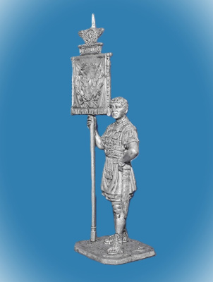 Картинка 272. Оловянный солдатик Римский знаменосец, 1-2 век н.з.., 54 мм  от магазина Масштаб