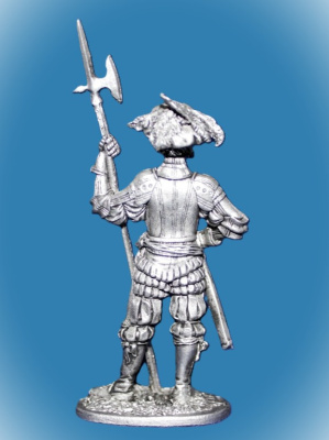 Картинка 009. Оловянный солдатик Ландскнехт. Германия, 1520 год  от магазина Масштаб