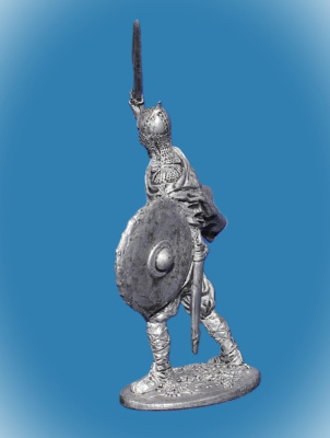 Картинка 022. Оловянный солдатик Русский богатырь 10в, 54мм  от магазина Масштаб