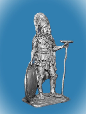 Картинка 211. Оловянный солдатик Спартанский командир, 5 век до н.э., 54мм  от магазина Масштаб