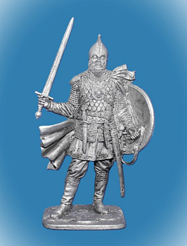 Картинка 231. Оловянный солдатик Оловянный солдатик Русский воин, 14 в, 54мм  от магазина Масштаб