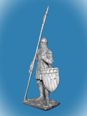 Картинка 134. Оловянный солдатик Французский городской ополченец, 1370 г., 54мм  от магазина Масштаб