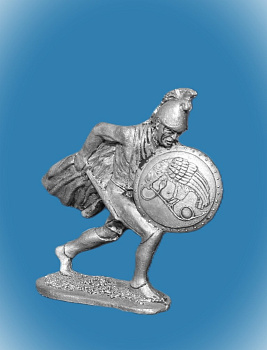 Картинка 006. Оловянный солдатик Македонский гоплит, 4 век до н.э.  от магазина Масштаб