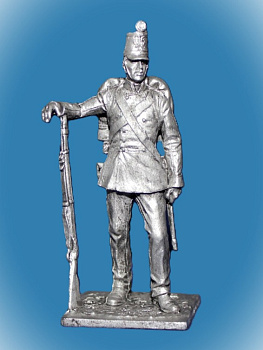 Картинка 125. Оловянный солдатик Рядовой австрийской пехоты, 1859г., 54мм  от магазина Масштаб