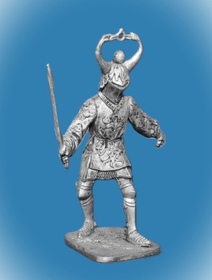 Картинка 082. Оловянный солдатик Жан де Креки. Бургундия, 1-я пол. 15 века, 54мм  от магазина Масштаб