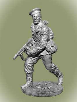 Картинка WWII-034 Краснофлотец с п-п Томпсон. Сев. флот, 1941-43 гг. СССР  54 мм.  от магазина Масштаб