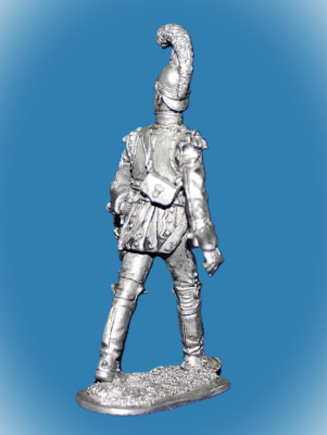 Картинка 048. Оловянный солдатик Рядовой карабинерного полка Франция 1812г, 54мм  от магазина Масштаб