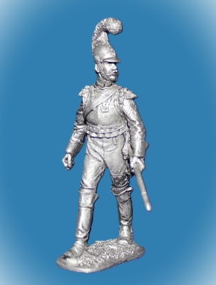 Картинка 048. Оловянный солдатик Рядовой карабинерного полка Франция 1812г, 54мм  от магазина Масштаб